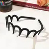 Diadema de Pelo de Onda de PC de Venta Caliente con Dientes, Diadema Antideslizante para Lavarse la Cara, Sensación de Alta Gama, Pinza de Pelo de Yiwu Accesorios para el Cabello al por Mayor
