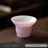 Juego de Té de Porcelana Kung Fu con Color Esmaltado, Tazón de Cerámica de Tres Piezas con Tapa, Taza de Té, Taza de Maestro, Taza de Té Decorada con Flores Hecha a Mano