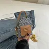 Bolsa de Hombro Nueva para Mujer Verano 2024 Color de Contraste Costuras Bolso Cruzado Bolso de Mano Bolso con Estampado de Letras Retro Moderno