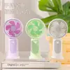 Ventilador Mini Portátil Nuevo Modelo Transfronterizo con Base para Estudiantes, Ventilador de Mano Versátil, Regalo, Recargable por USB
