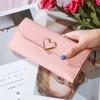 Cartera larga para mujer, nueva, directa de fábrica, con 30% de descuento, de metal, estilo Joker, estilo japonés y coreano, bolso de mano con múltiples tarjetas