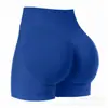Shorts de Venda Quente Transfronteiriços com Cintura Lisa, Design Respirável e Absorvente de Suor em Três Seções, Roupa de Yoga Sem Costura Levanta Bumbum, Atacado de Fábrica de Calças de Yoga