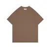 Camiseta de manga corta con cuello redondo, versión regular de hilo doble de 260 g, ultra cómoda, de algodón peinado, en 15 colores, adecuada para ropa de trabajo en grupo, se puede imprimir con logo