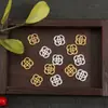 10 piezas precio aleación hueco pieza de flor pequeña soporte de flor estilo antiguo diy hecho a mano corona de pelo material de joyería accesorios fabricante mayorista