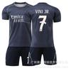 Fato de Treino de Futebol 2526 Real Madrid Fora 9 Camisa Mbappe 7 Vini 5 Bellingham 15 Jullier 8 Infantil