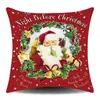 Almohada Decorativa Navideña de Amazon Funda para Cojín de Sofá Festivo Funda de Almohada Súper Suave Papá Noel Cojín para Sofá Decoración del Hogar
