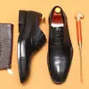 Preventa, no disponibleZapatos de Piel para Hombre, Piel Genuina, Formales de Negocios, Oxford de Tres Ojillos, Capa Superior de Piel de Vaca, Zapatos de Estilo Británico