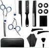 Amazon Best-Seller Transfronterizo Set Profesional de Tijeras de Peluquería, Tijeras Planas, Tijeras Entresacadoras, Herramientas de Peluquería para el Hogar, Venta al por Mayor