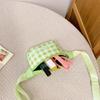 Bolso Infantil Estilo Coreano Letra Cuadros Bandolera Trendy Cool para Niños y Niñas Moda Bolso Pequeño de Pecho Monedero para Salir