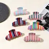 Pinzas de Pelo de Rayas Coloridas, Pasadores para Coletas, Pinzas de Tiburón, Accesorios para el Cabello, Pinzas para el Cabello, Accesorios de Moda para el Cabello al por Mayor desde el Fabricante