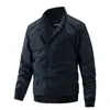 Chaqueta Fina para Hombre, Ropa Exterior de Moda y Sencilla, Nuevo Estilo Primavera y Otoño, Ropa Exterior Talla Grande, Chaqueta al por Mayor, Chaqueta de Manga Larga de Moda para Hombre