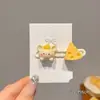 Presilha Bico de Pato Nuvem Silenciosa Estrela Azul Fofa Coração Menininha Doce Desenho Animado Franja Lateral Presilha de Cabelo Acessório de Cabelo para Mulheres
