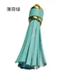 Amazon Colgante de Borla de Cuero 6cm Punta Corta Borla de Cuero Borla Colgante Pulsera de Perlas de Silicona Accesorios Venta al por Mayor