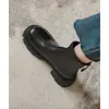 Primer encuentro a mitad de temporada con botines para mujer, el popular estilo nuevo de este año, botas estilo Martin para otoño e invierno, tacón grueso, caña corta, botas elásticas ajustadoras