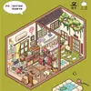[Tamaño Pequeño] Pegatinas Creativas de Paisajes Estereoscópicos 3D Escena Creativa Sin Cortar Mundo en Miniatura Pegatinas para Diario DIY