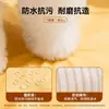 Cama quadrada para pet com orelhas de urso de desenho animado tridimensionais, primavera e verão, espaço amplo, resistente à sujeira, resistente a arranhões, com encosto, cama para gato, cama para cachorro, cama para pet atacado