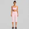 Conjunto de ropa deportiva transfronterizo con hermoso sujetador deportivo de cuello halter en la espalda, conjunto de yoga de secado rápido para correr al aire libre, ciclismo y Pilates