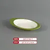 Vajilla Comercial Imitación Porcelana Melamina Tazones y Platos Pequeños, Platos Planos Bicolor, Platos Redondos, Tazones para Sopa, Especialmente Diseñados para Cadenas de Restaurantes de Comida Rápida