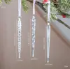 Decoración Navideña de Producto Nuevo Transfronteriza Copo de Nieve de Acrílico Transparente Campana Colgante de Ángel para Árbol de Navidad
