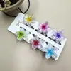 Clipes de Cabelo Coloridos de Flor de Plumeria de 4cm Mais Vendidos na Europa e América, Grampos de Cabelo Florais Transfronteiriços, Acessórios de Cabelo da Moda para Festas na Parte de Trás da Cabeça