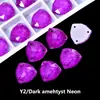 Rinestones Neón Cosidos a Mano Triángulo Gordo Piedras Biseladas Cosidas a Mano Accesorios de Rinestones Fluorescentes Ropa DIY Accesorios para Vestidos de Boda Decoraciones