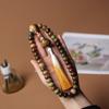 Flor flotante de Dunhuang Jade Blanco Raíz de Bodhi DIY Envejecimiento Grasa Manzana Cuentas sueltas Hombres y Mujeres Pulsera de doble anillo Pulsera Cuentas de Buda Venta al por mayor
