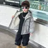Jaqueta Espessa com Forro de Fleece para Meninos 2026 Novo Estilo Macacão de Esqui de Inverno Infantil Parka Quente para Menino Lindo Bebê
