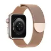Adequado para Pulseira Apple Watch Duas Seções Fivela de Metal Milanesa Pulseira Magnética Applewatch iWatch