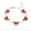 Cdd Pulsera de Trébol de Cuatro Hojas Mariposa Nácar Iridiscente para Mujer Comercio Electrónico Transfronterizo Pulsera Superventas Fábrica Proveedora