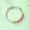 Monedas de los Cinco Emperadores Cuerda de Mano para el Festival del Bote del Dragón Pulsera con Borla DIY Tejida a Mano Cuerda Colorida Festival de Mayo Regalo En Stock Envío Rápido