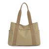 Bolsa de Lona para Mujer Bolso de Hombro de Moda Simple Casual para Viajar al Trabajo Bolso Grande para Compras Viajes Tote de Gran Capacidad