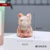 Piedra Cruda de Cristal Natural Gato de la Suerte Tallas Mineral de Cristal Adornos Creativos para Escritorio de Oficina Muñeco de Dibujos Animados Gatito