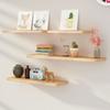 Prateleira de Parede Criativa da Moda Rede Divisória de Uma Palavra Decoração de Madeira Maciça Estante de Livros Prateleira Rack de Armazenamento Placa de Parede Sem Pregos