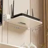 Estante para Router Montado en Pared Soporte para Decodificador Wifi Almacenamiento en Pared para Cámara Soporte Flotante sin Taladro