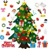 Venta Directa Transfronteriza Más Vendido Árbol de Navidad de Fieltro DIY Árbol de Navidad de Dibujos Animados de Fieltro para Niños Decoraciones Festivas Venta al por Mayor