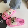 Sandalias y Chanclas Gruesas Súper Calientes Nuevas para Mujer Verano Exterior que Aumentan la Altura Todo Fósforo Velcro Moda Francesa Chanclas de Playa