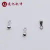 Colgante de Plata de Ley S925 con Forma de Gota de Agua Cadena de Cola de Gota de Agua Sólida para Pulsera DIY Accesorios para Joyería DIY Venta al por Mayor