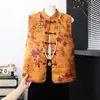 Nuevo Cárdigan de Otoño Estilo Chino con Jacquard para Madres, Ropa Exterior Elegante y a la Moda para Mujeres de Mediana Edad y Mayores, Chaleco Chaqueta Estilo Chino de Primavera y Otoño