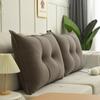 Cheney Veludo Cabeceira Bolsa Macia Encosto Grande Quarto Casal Almofada Dupla Almofada de Encosto Almofada de Sofá de Cama Proteção para a Cintura Removível e Lavável