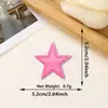 Novo Estilo Patch Bordado de Estrela de Cinco Pontas com Glitter, Acessórios para Roupas e Malas Quentes de Venda Transfronteiriça, Patch Decorativo para Passar