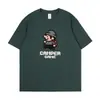 Camiseta de Verano para Hombre 230g Algodón Holgado Estampada de Manga Corta Venta al por Mayor Tops Casuales de Media Manga para Hombre