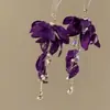 Brincos de Pérola e Flor com Franjas em Tecido Super Fada, Brincos Versáteis Doces e Modernos, Brincos de Nicho de Alta Qualidade para Revenda para Mulheres