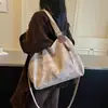 Bolsa de mano grande estilo coreano para mujer, nueva colección otoño 2026, diseño casual y simple, adecuada para el trabajo, los desplazamientos y la escuela