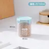 Pote Selado Transparente de Cozinha Plástico Doméstico Caixa de Armazenamento de Grãos Pote Redondo para Armazenamento de Alimentos Leite em Pó com Tampa