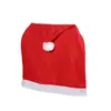 Cubierta de Silla Navideña Nueva Transfronteriza No Tejida Gorro Navideño Decorativa Suministros para Fiesta Navideña Fabricante Mayorista