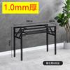 Estante para Mesa Plegable Mesa Larga Estante para Mesa de Doble Capa Estante de Hierro Patas de Mesa Patas de Mesa de una Sola Capa Mesa de Comedor Sencilla Soporte Blanco Cómo Vela Tú