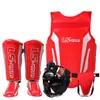Set de Equipo de Protección para Artes Marciales para Cabeza, Pecho, Ingle, Piernas y Rodillas, Protección Antideslizante para Combate y Entrenamiento de Muay Thai