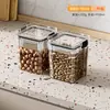 Latas Selladas para Granos Almacenamiento de Cocina Latas de Plástico Transparente de Grado Alimenticio Cajas Snacks Productos Secos Latas de Almacenamiento de Té