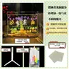 Lâmpada de Mesa Transparente Acrílica DIY Apagável Lâmpada de Mesa LED Luminosa Placa de Luz Noturna Placa Atacado Lâmpada de Atmosfera Pintada à Mão