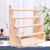 Estante de Exhibición de Almacenamiento de Madera de Múltiples Niveles Spot Estante Decorativo para Macetas Estante de Almacenamiento Hecho a Mano para Sala de Estar Estante de Madera para Joyería